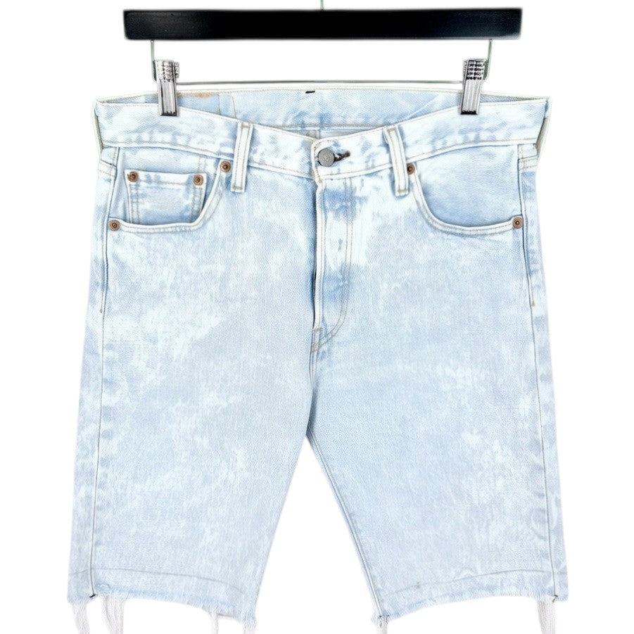 Levis 501 Jeans Light Blue Acid Wash Denim Shorts W31