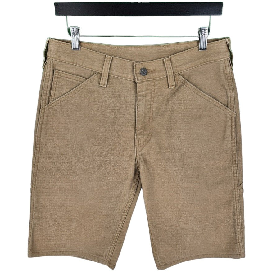 Levis Workwear Jeans Brown Heavy Denim Shorts W30