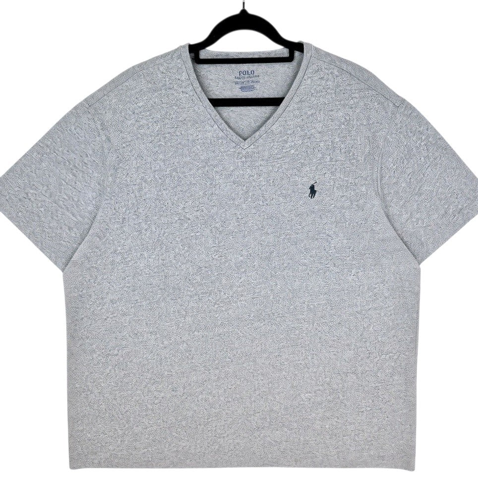 Polo Ralph Lauren Grey Basic V Neck Tee Shirt Size 2XL