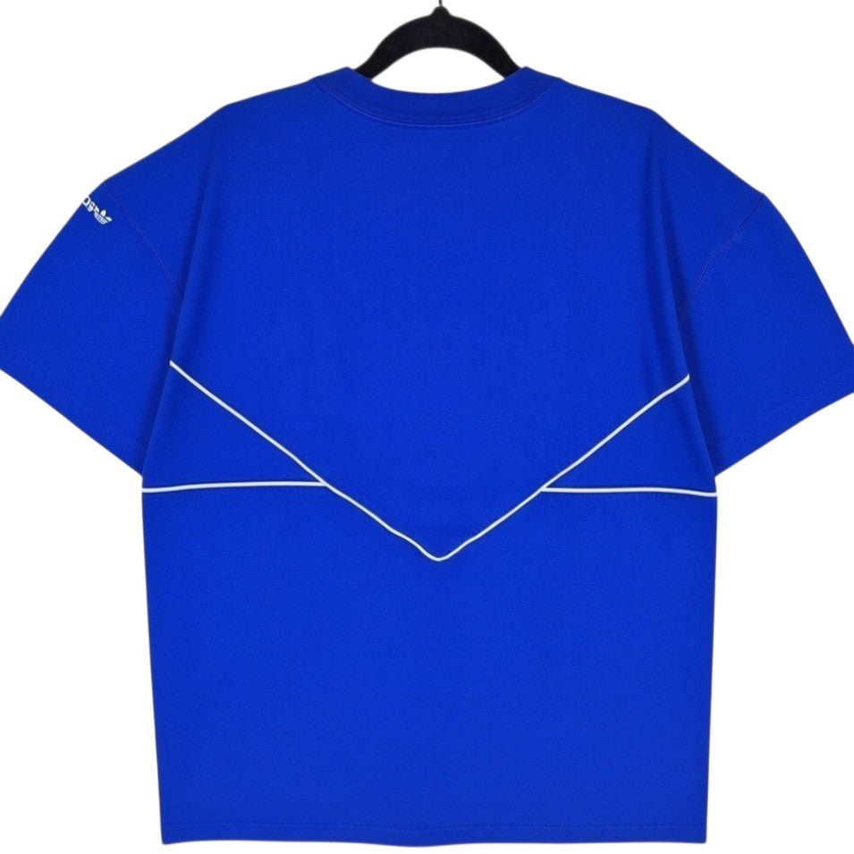 Adidas Blue Embroidered Tee Shirt Size M