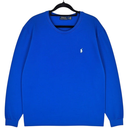 Polo Ralph Lauren Blue Long Sleeve Mesh Tee Shirt Size XL