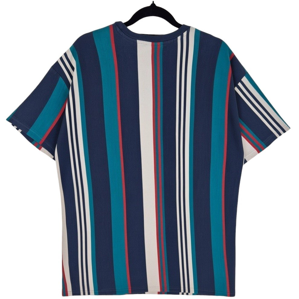 Stussy Embroidered Striped Tee Shirt Size M