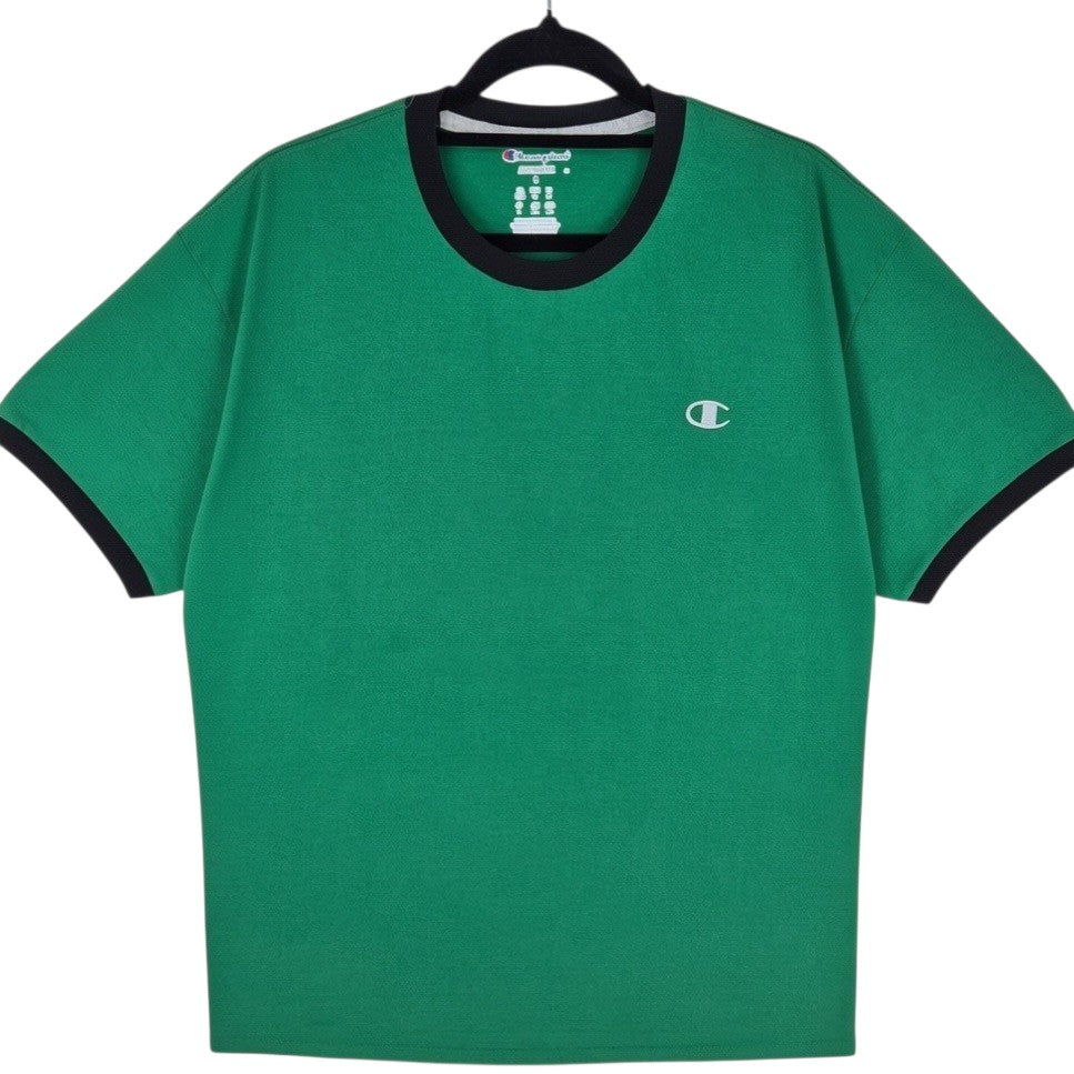 Champion Green Basic Embroidered Tee Shirt Size L