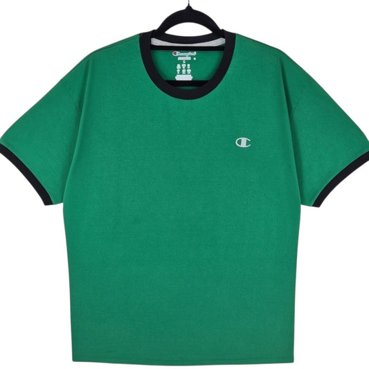 Champion Green Basic Embroidered Tee Shirt Size L
