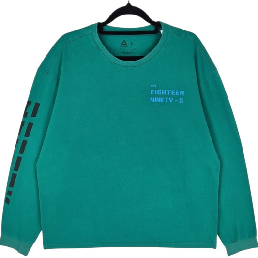 Reebok Green Long Sleeve Tee Shirt Size L