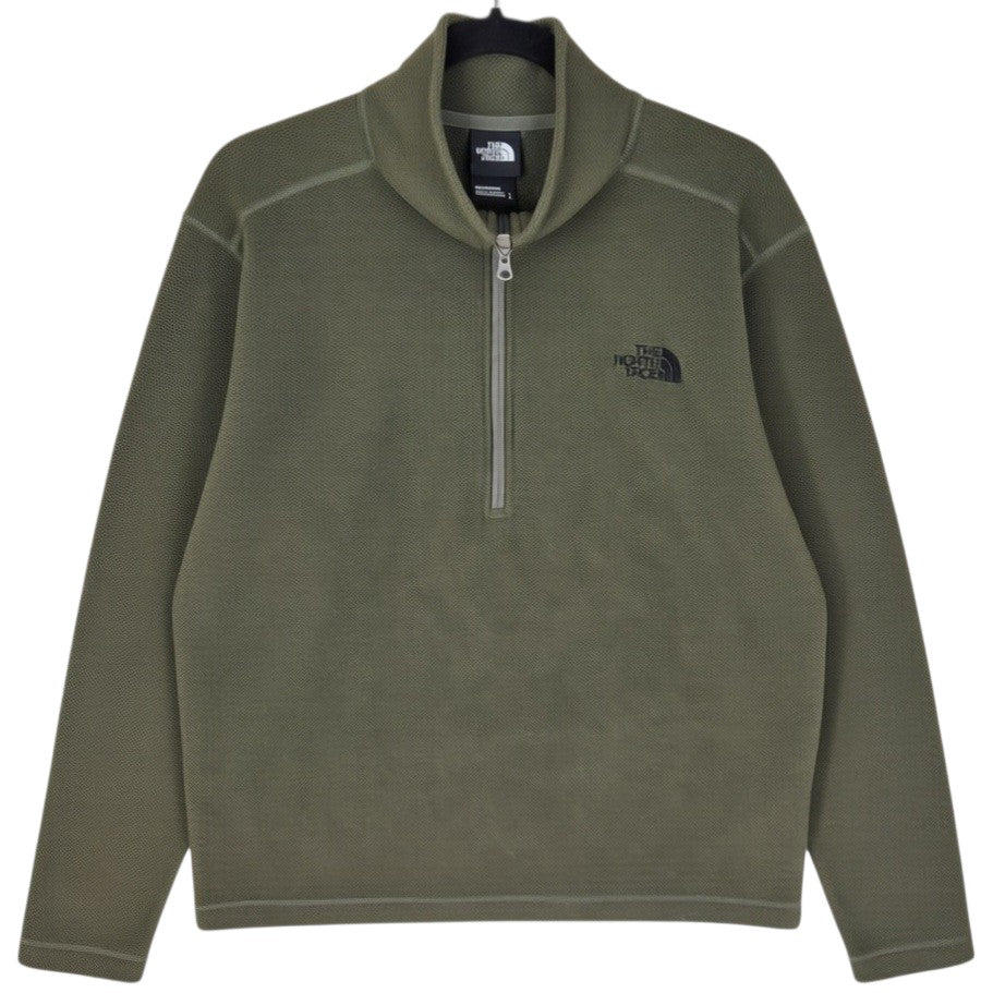 The North Face Green Half Zip Fleece Zip Jumper Size L