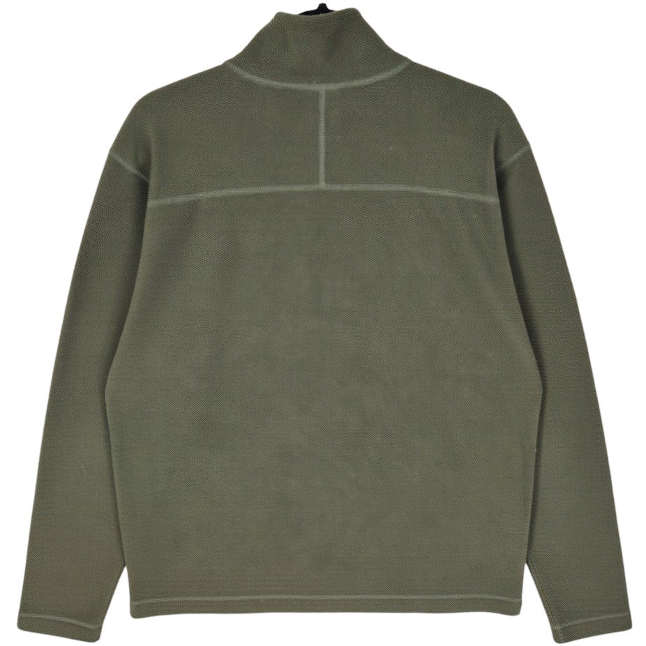 The North Face Green Half Zip Fleece Zip Jumper Size L
