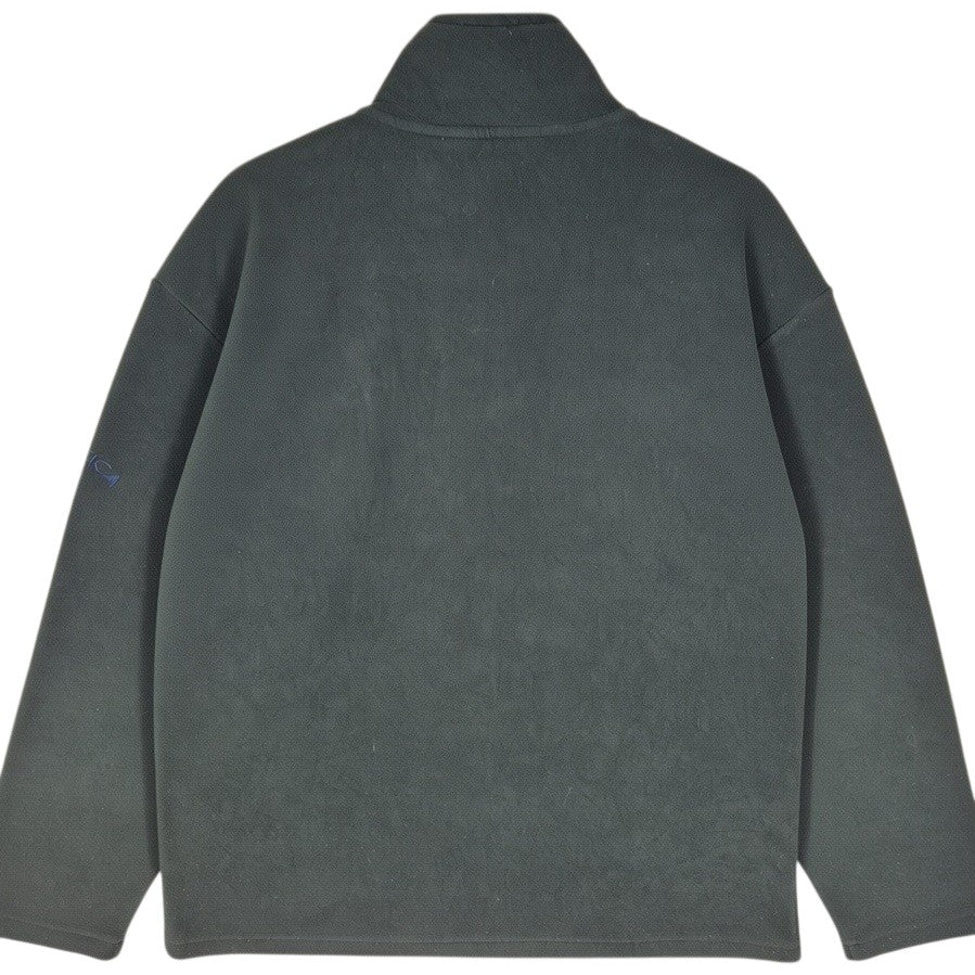 Nautica Dark Green Quarter Zip Fleece Jumper Size M