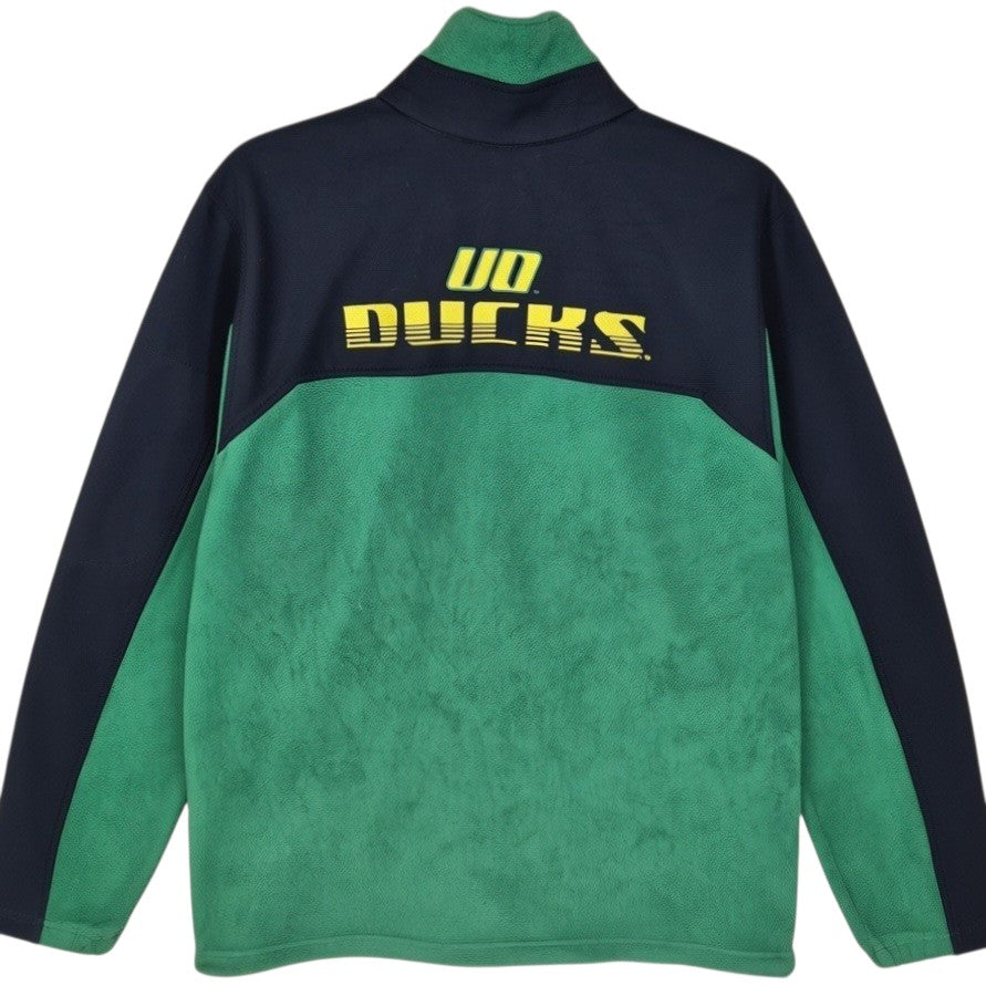 Columbia Oregon Ducks Green & Black Fleece Zip Jumper Size M