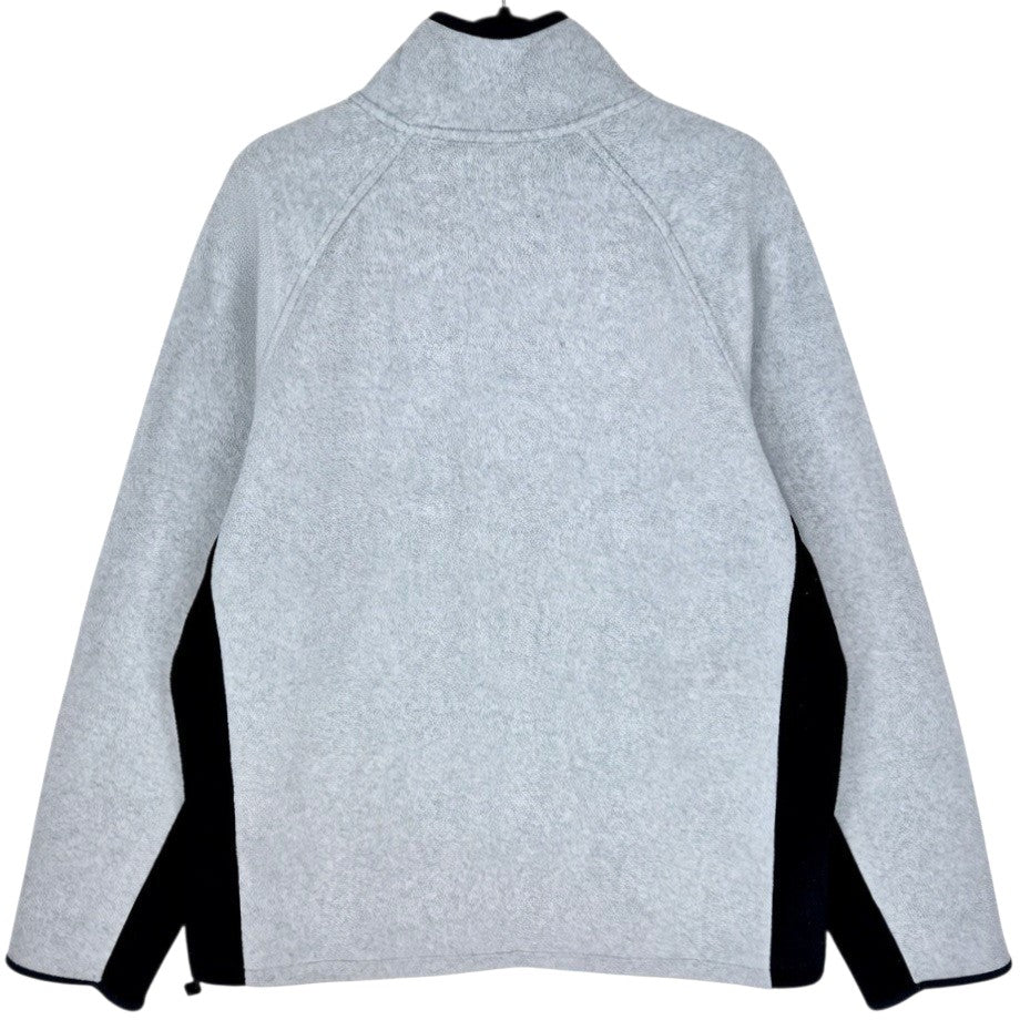 Nautica Light Grey Quarter Zip Fleece Jumper Size XL