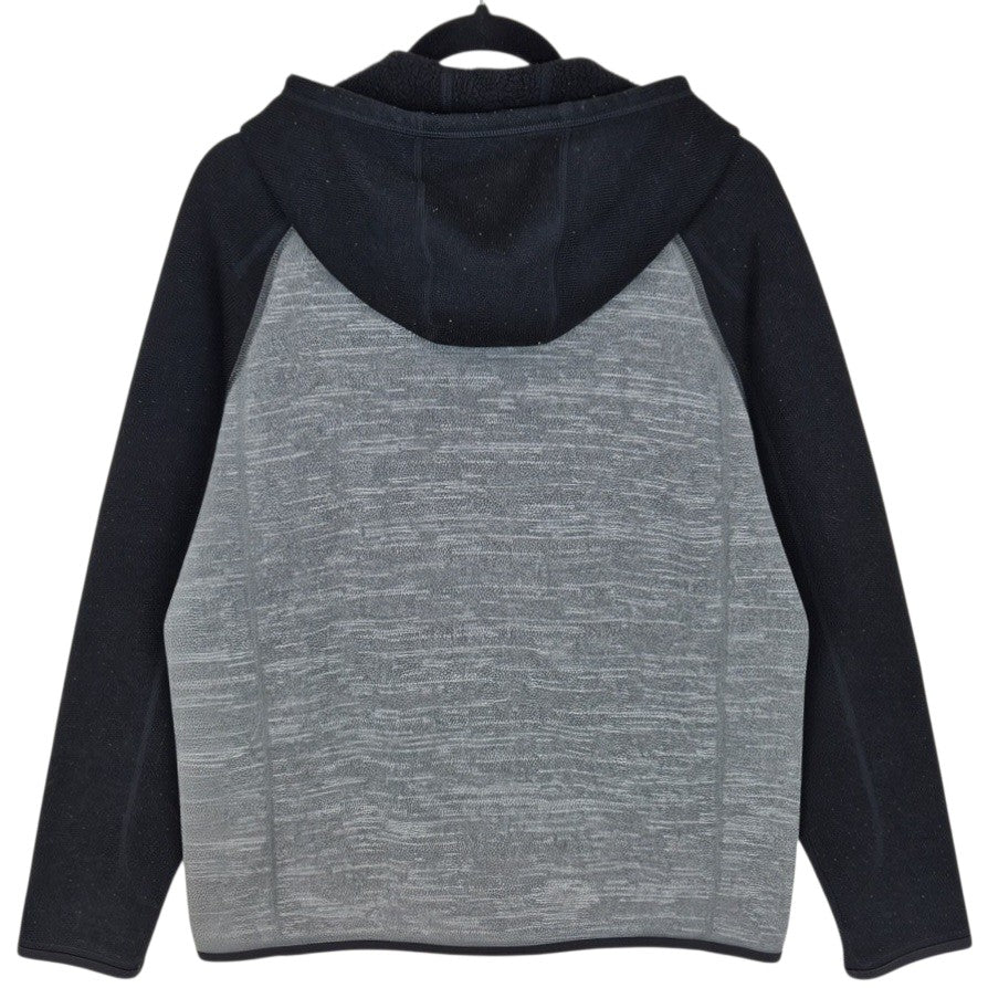 Patagonia Black & Grey Fleece Zip Hoodie Size M