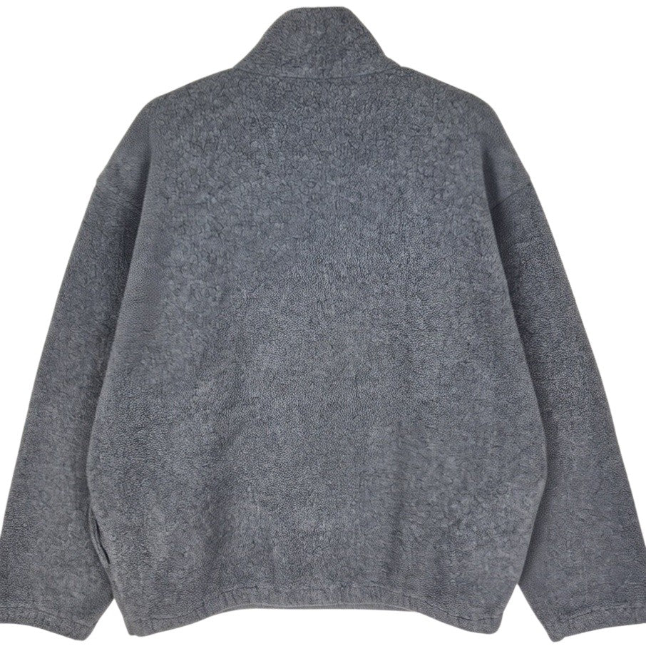 Vintage Polo Ralph Lauren 90's Grey USA Made Quarter Zip Fleece Jumper Size L