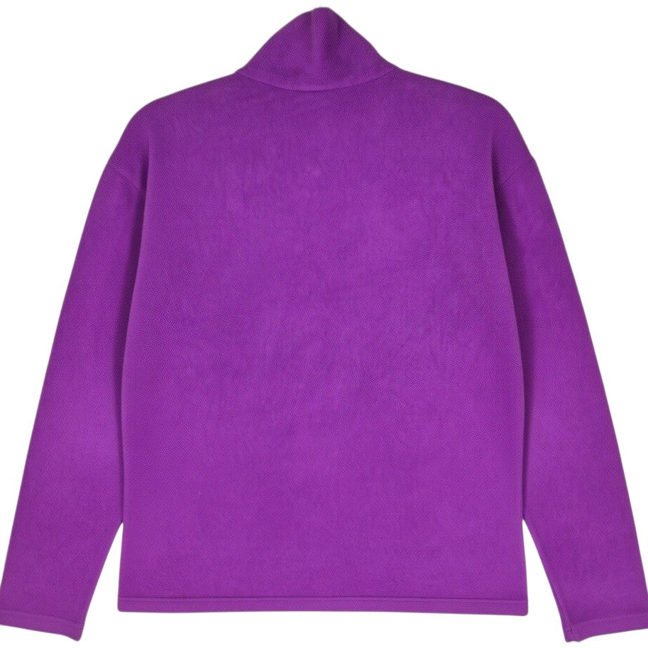 Patagonia Womens Purple Light Quarter Zip Fleece Jumper Size M