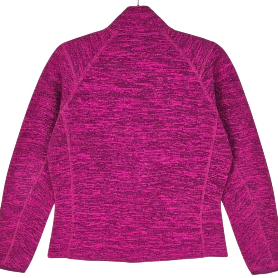 The North Face Womens Magenta Fleece Zip Jumper Size M