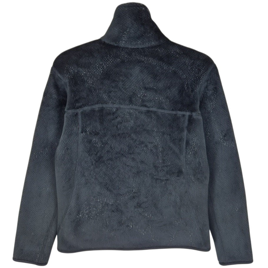 Patagonia Womens Black Quarter Button Fleece Jumper Size S