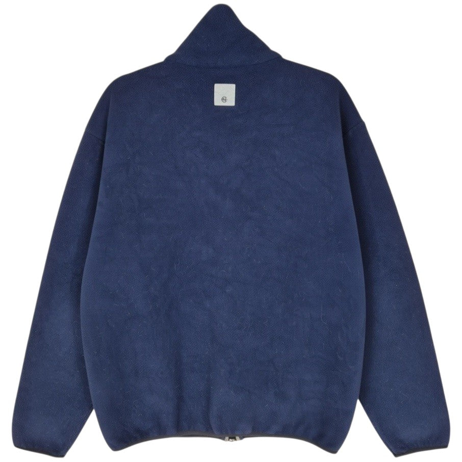 Vintage Nautica Competition 90's Dark Blue Fleece Zip Jumper Size S