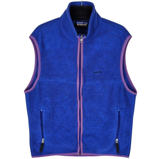 Vintage Patagonia 90's Blue USA Made Fleece Vest Size M