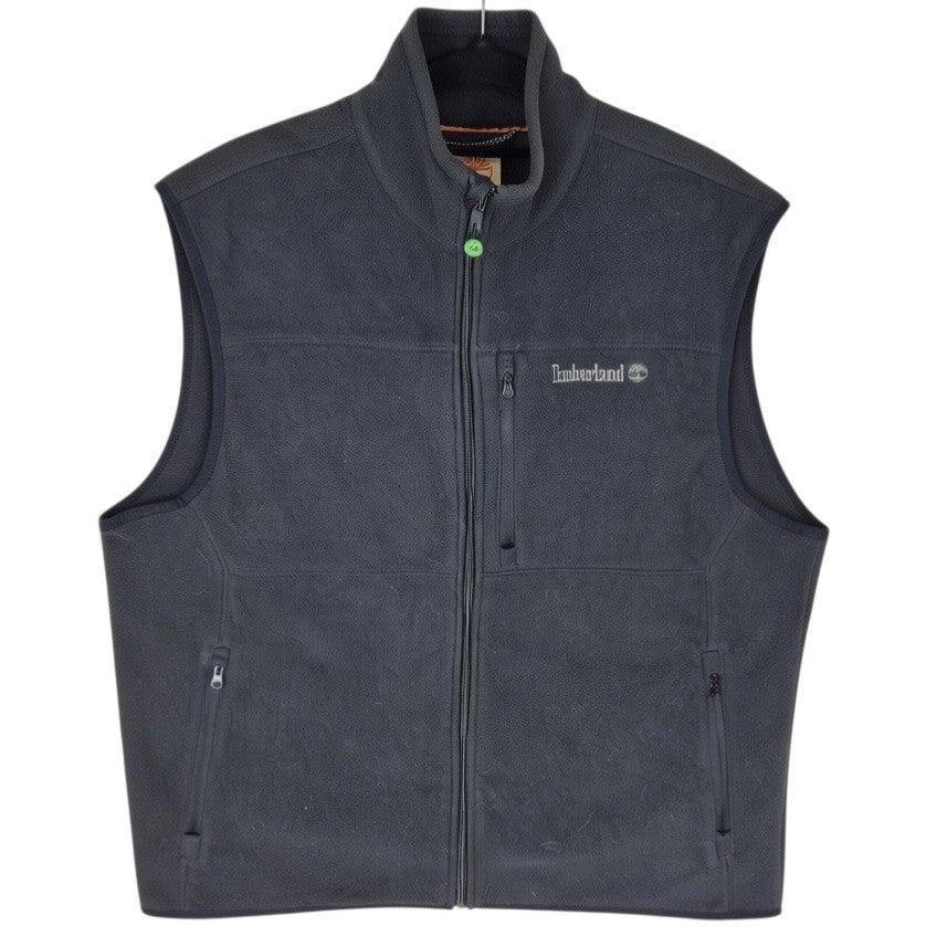 Timberland Black Fleece Vest Size M
