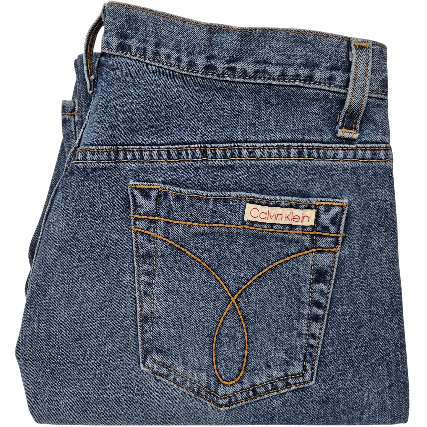 Vintage Calvin Klein Jeans Womens Blue Loose Straight Leg Denim W31