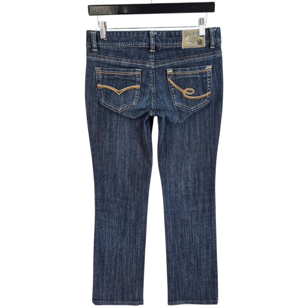 American Eland Rugby Club Womens Dark Blue Low Waist Bootcut Denim W29