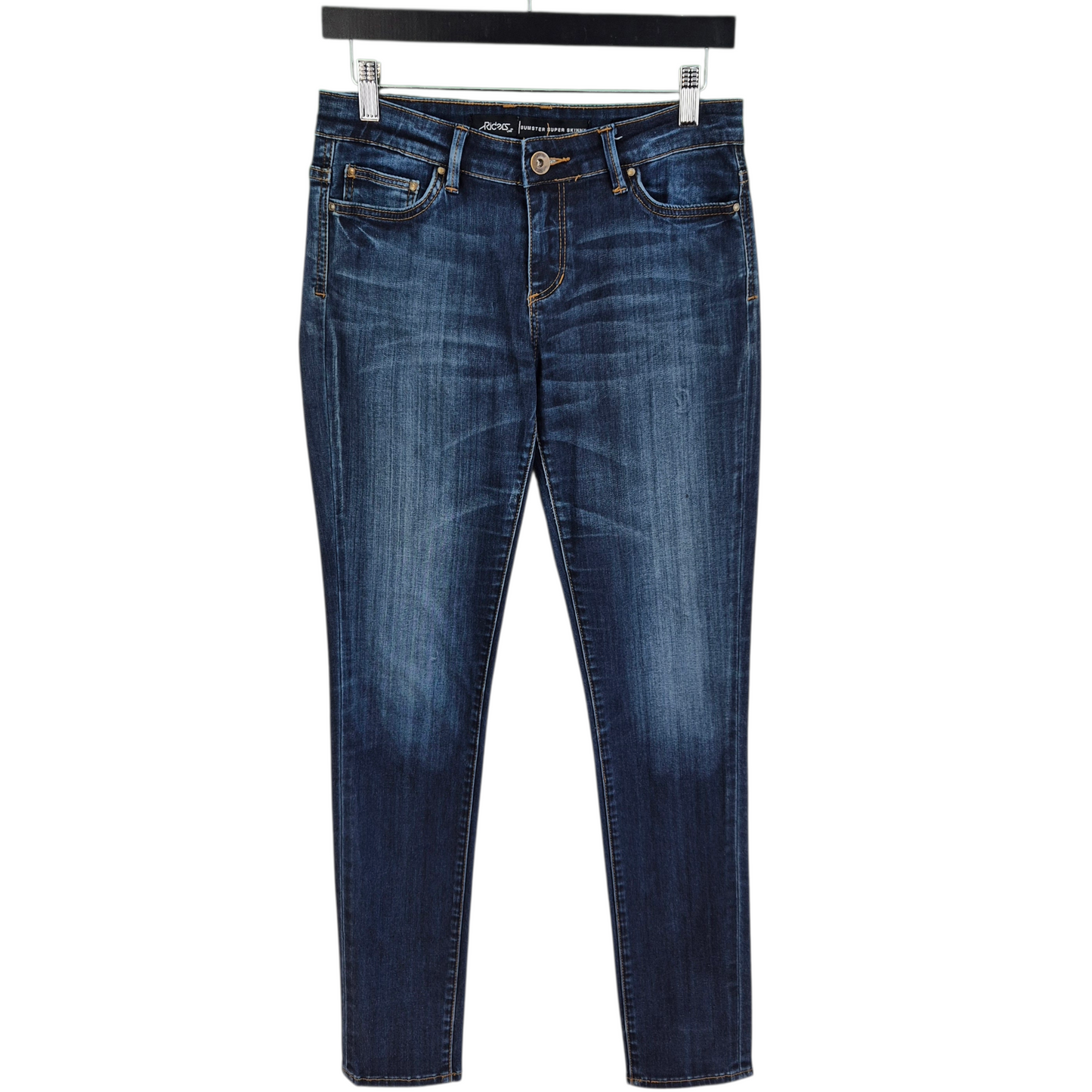 Lee Riders Jeans Womens Dark Blue Super Skinny Stretch Denim W28