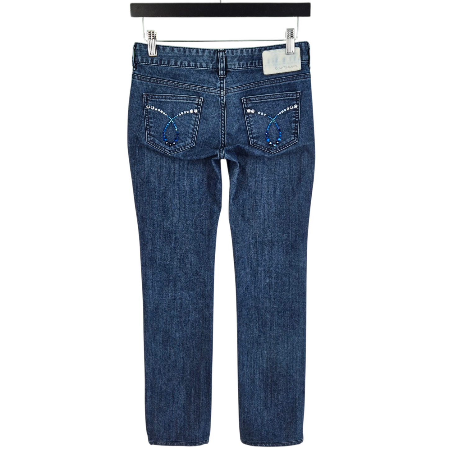 Calvin Klein Jeans Womens Blue Straight Leg Denim W27