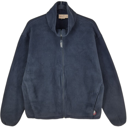 Vintage Woolrich 2000's Black Fleece Zip Jumper Size L