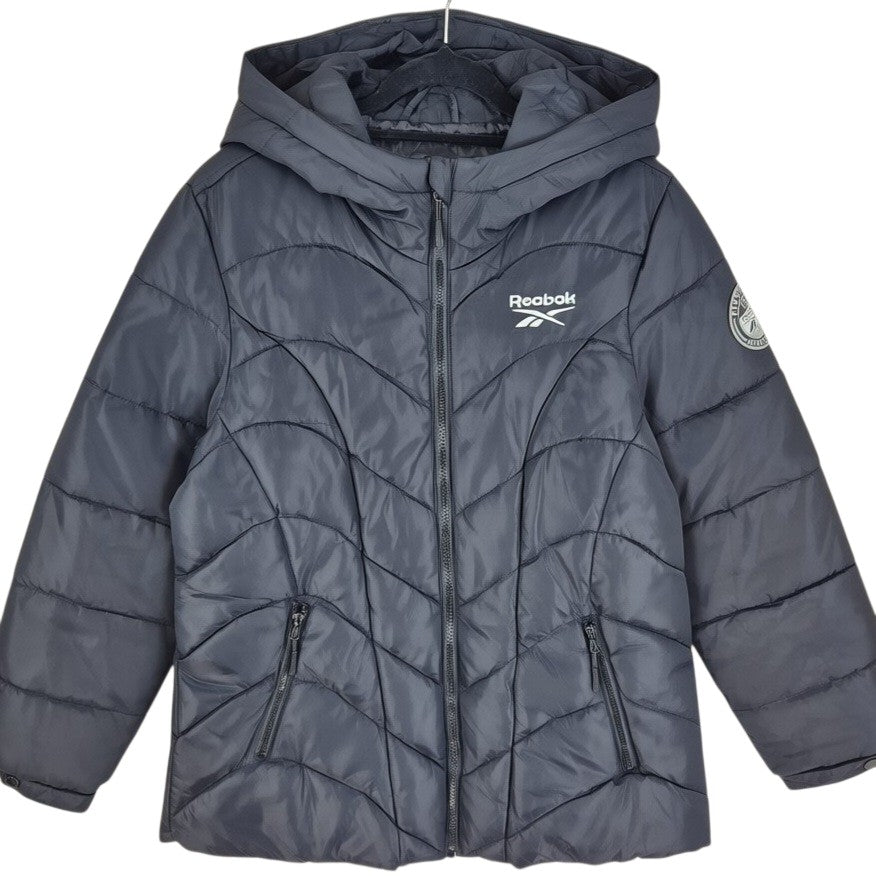 Reebok Womens Black Puffer Jacket Size M