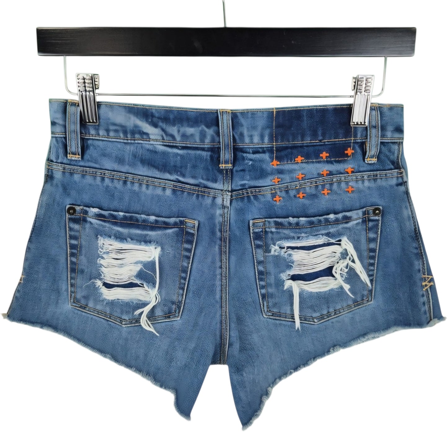 Ksubi Womens Blue Denim Shorts W26