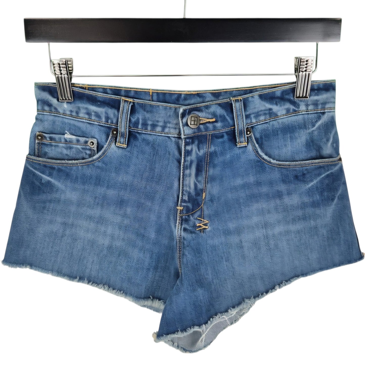 Ksubi Womens Blue Denim Shorts W26