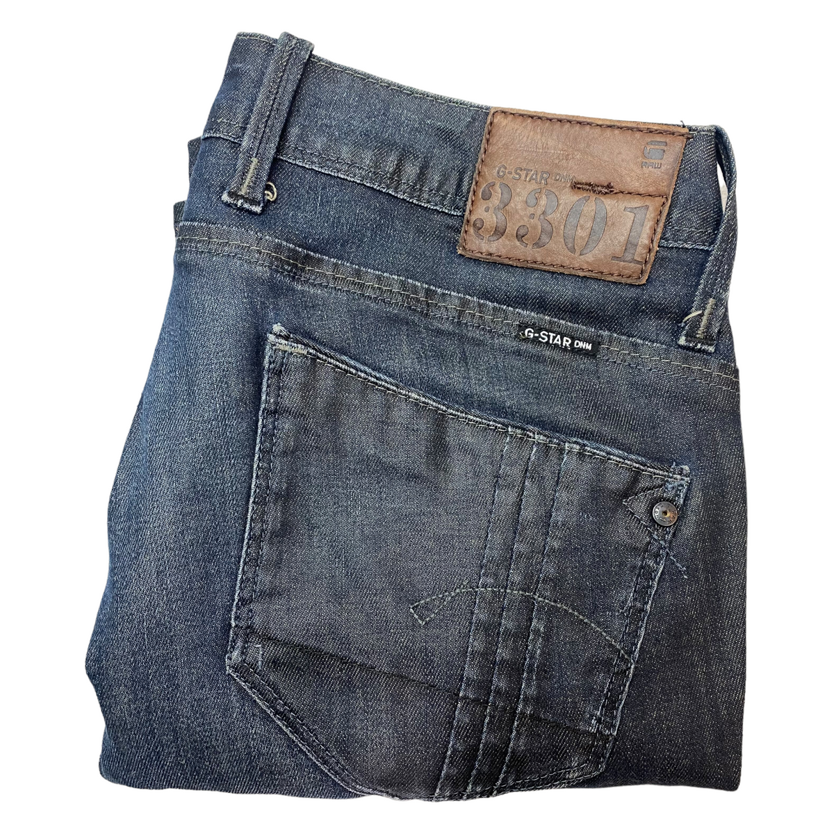 Vintage G-Star Jeans Grey Blue Slim Straight Denim Pant Bottoms W32 55exchange