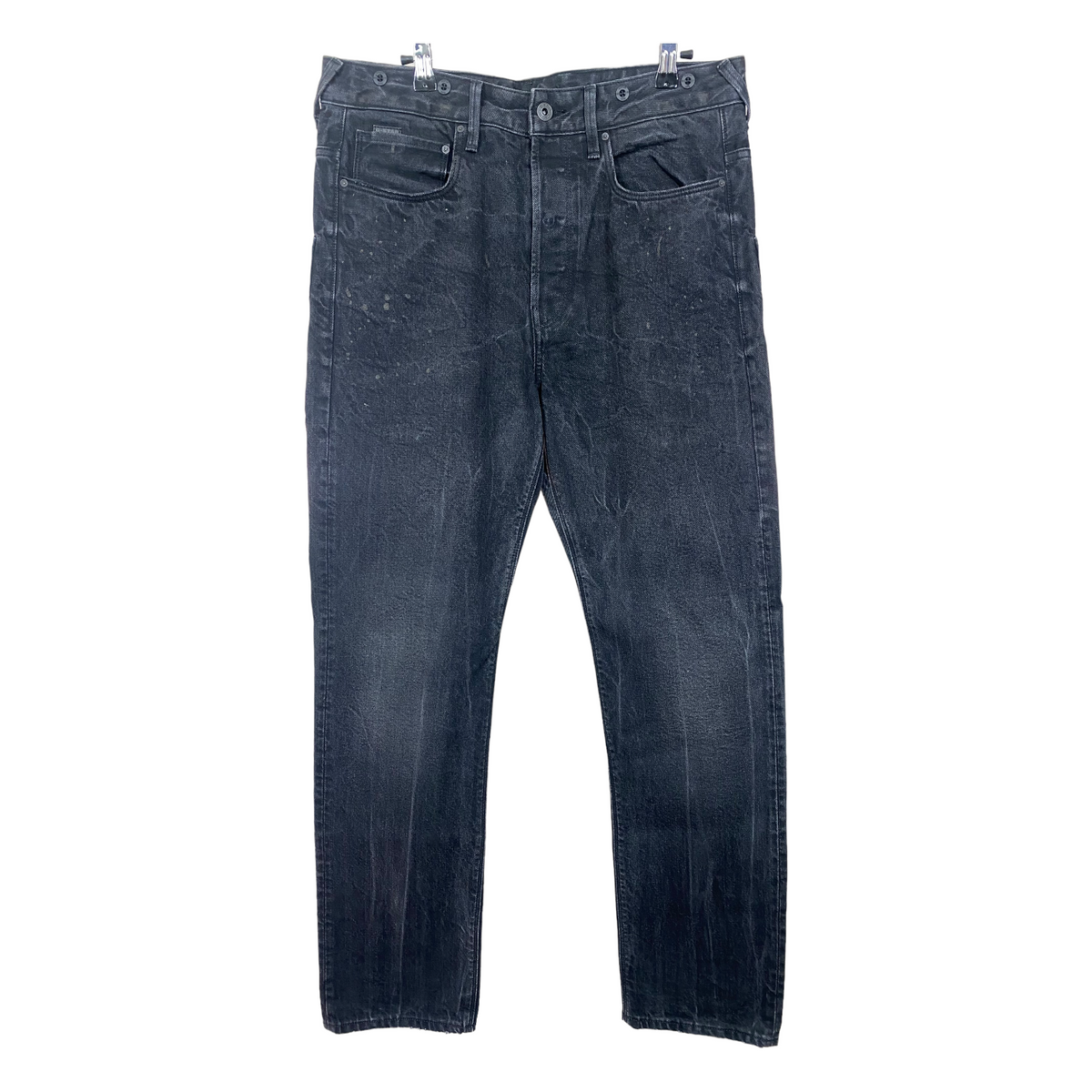 G-Star Jeans Black Slim Straight Denim Pant Bottoms W34 55exchange