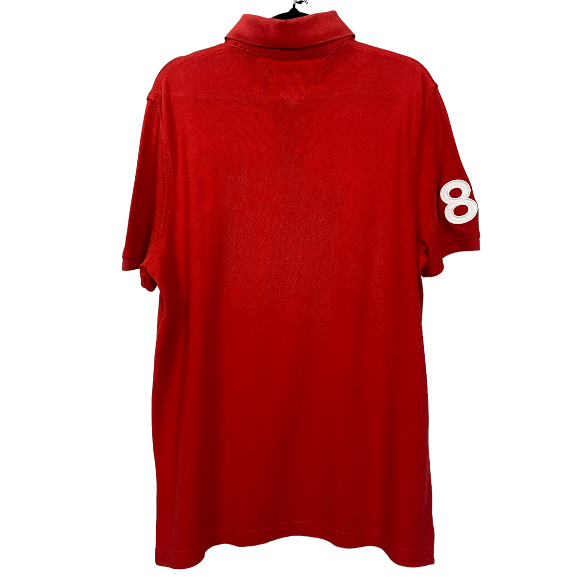 Tommy Hilfiger Red Polo Shirt Top Size M