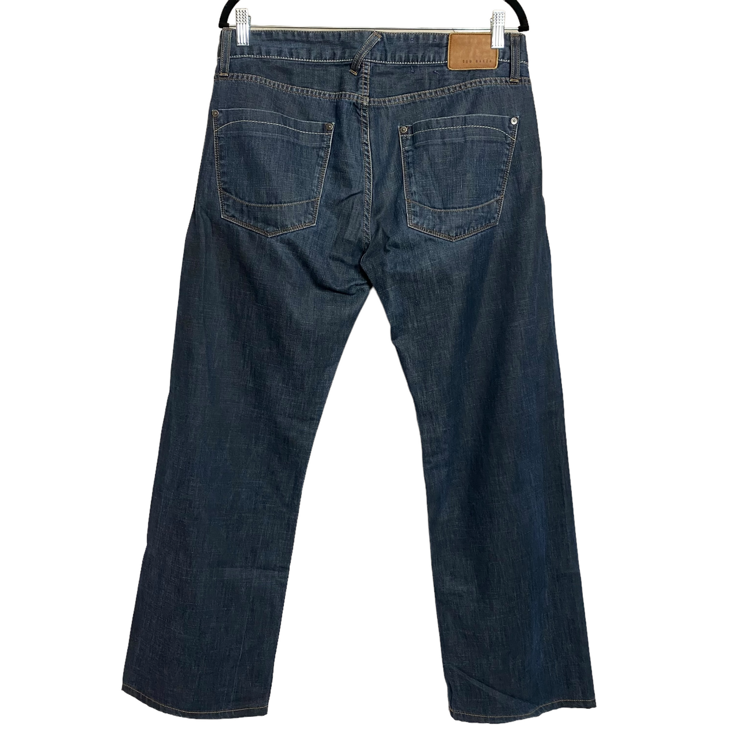 Vintage Ted Baker Jeans Dark Blue Regular Straight Denim Pant Bottoms W34