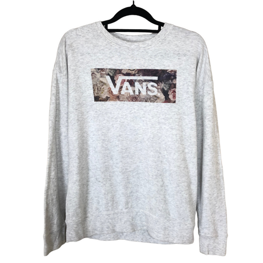Vans Light Grey Fleece Pullover Sweater Size XS C100 L61 55exchange